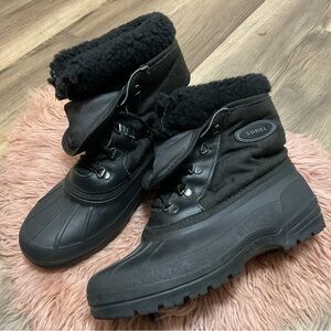 Sorel Insulate Black Boots Size 8
